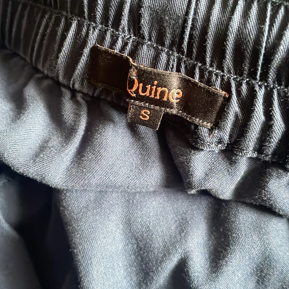 Quince Dark Blue Tiered Tencel Maxi Skirt - Picture 4 of 7